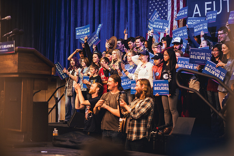 Bernie Sanders visited Zorn Arena on April 2, galvanizing many millenials with his message of unity and inequality. Now his supporters must look to other options to preserve what they can of their revolution. (Kelsey Smith)