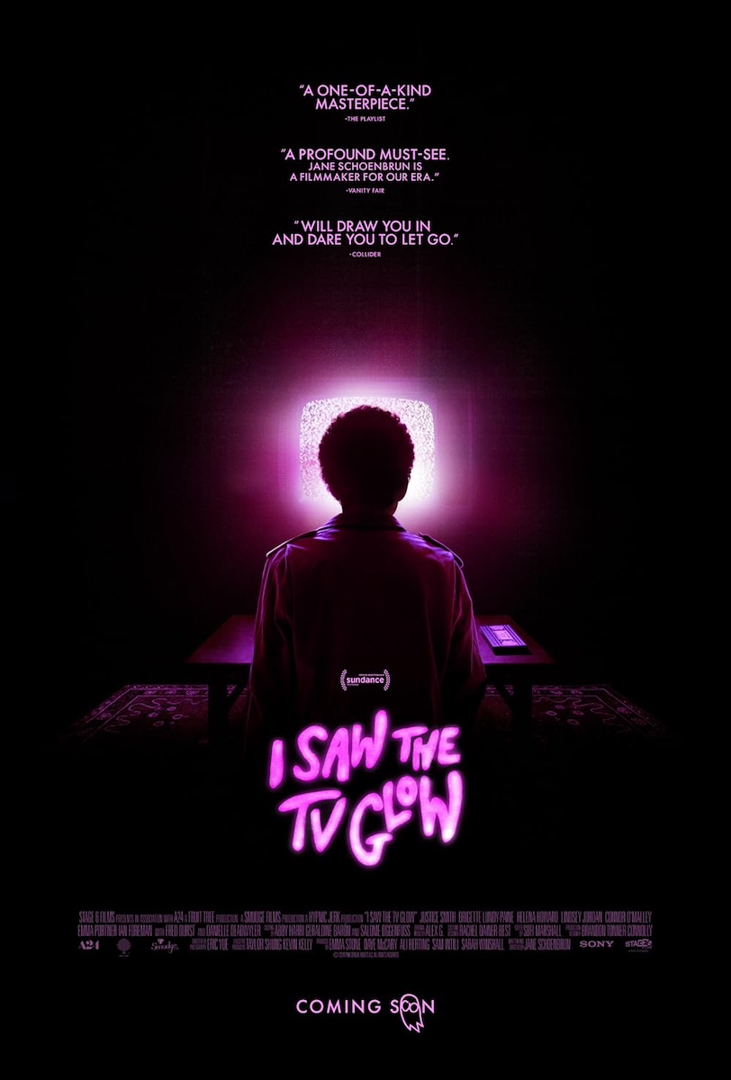 The poster for Jane Schoenbrun’s “I Saw the TV Glow” distributed by A24.