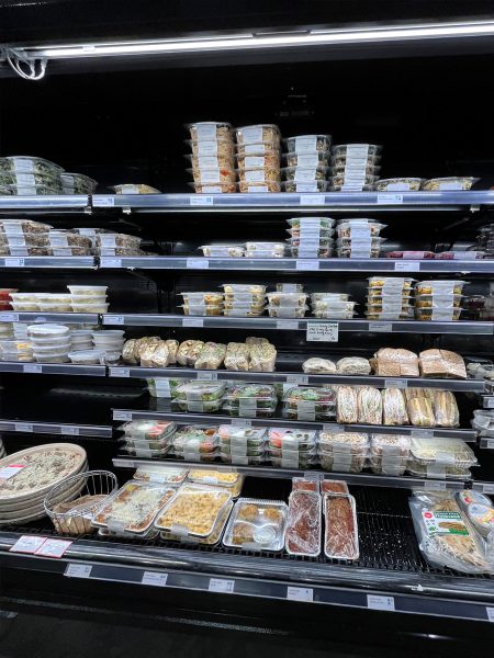 Cold deli items are offered to patrons at Menomonie Market.