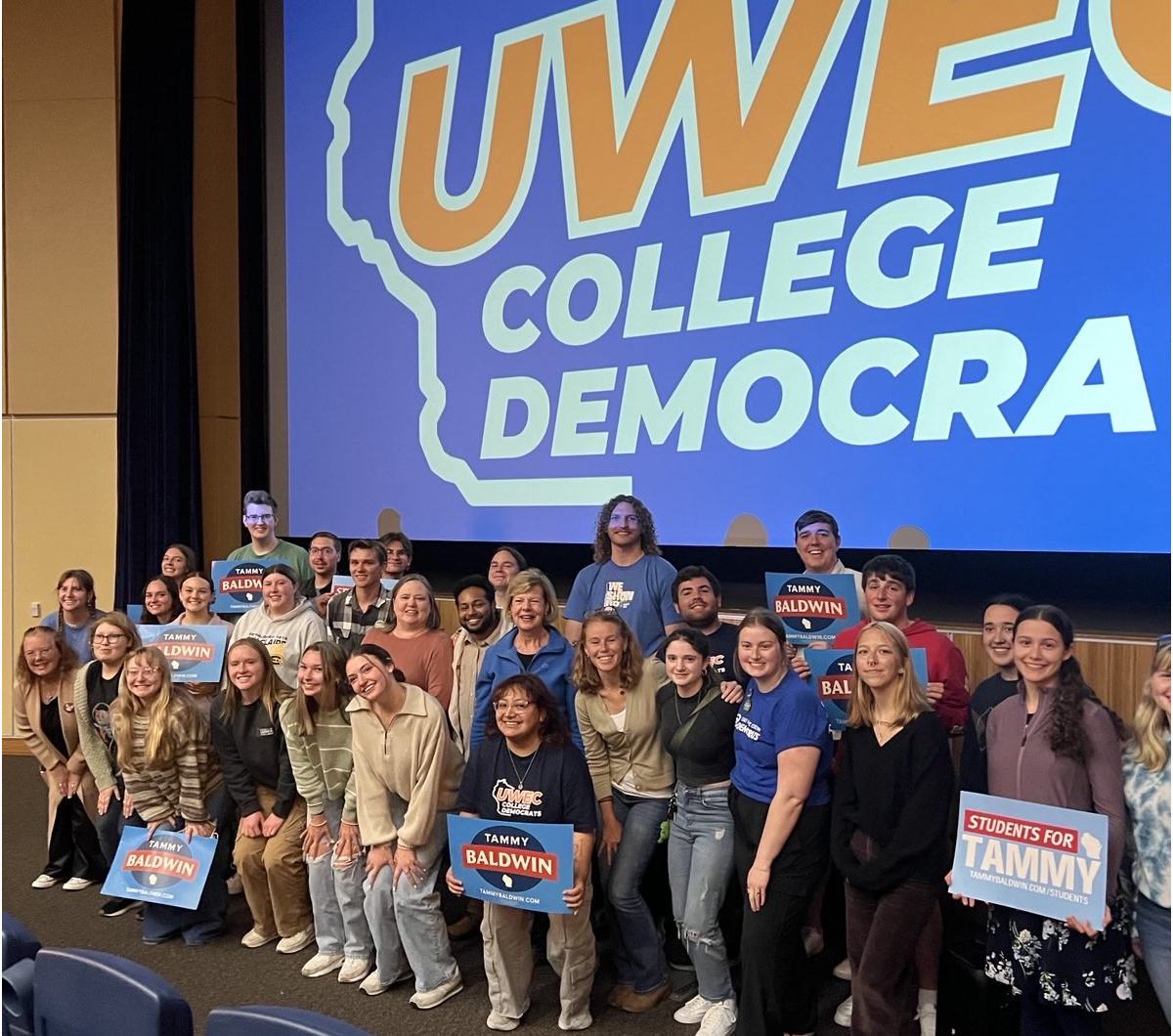 Attendees with various candidates after the kick-off rally. (Photo from Alex Obolensky)