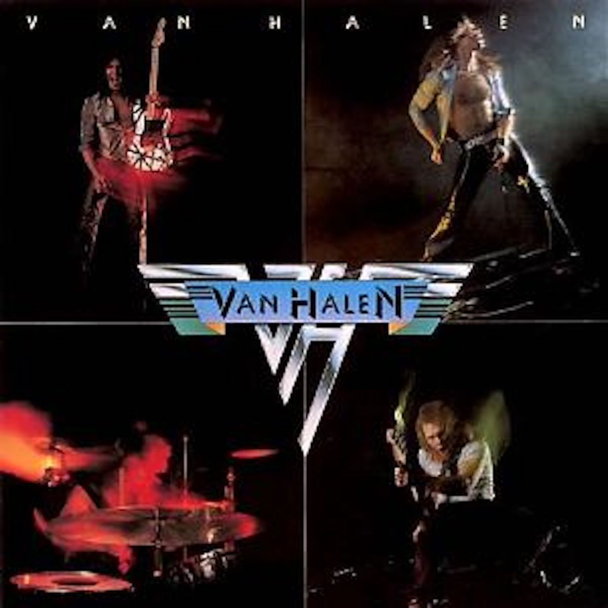 Van Halen’s 1978 debut album cover features a striking design that encapsulates the energy of the band. (Photo from Warner Brothers Records)