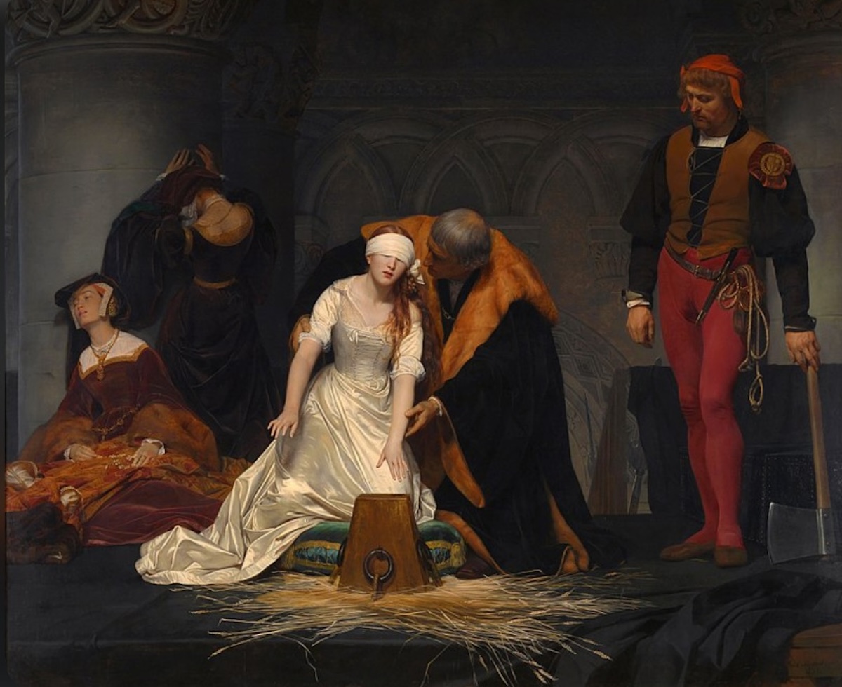  “The Execution of Lady Jane Grey,” a painting by Paul Delaroche.
